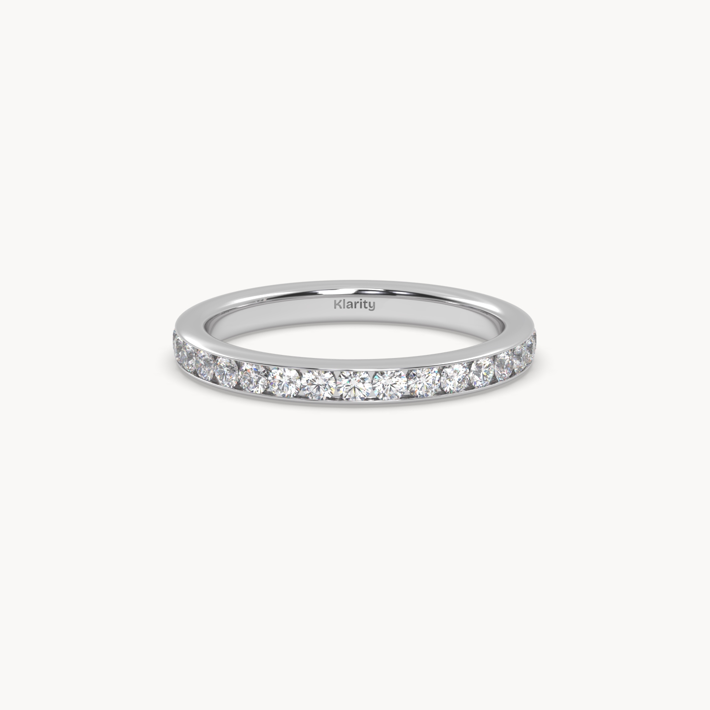 pt platinum  round diamond full eternity wedding band – 0.96 tcw classic luxury