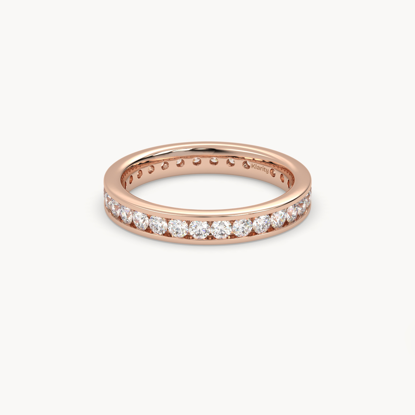 18k white gold  round brilliant diamond eternity ring – 1.20 tcw luxury wedding band Photos & images