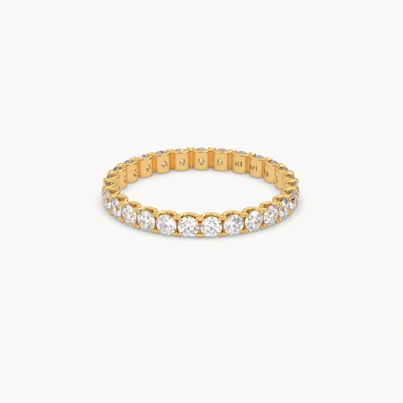 pt platinum  bold round diamond full eternity ring – 1.26 tcw statement wedding band Photos & images