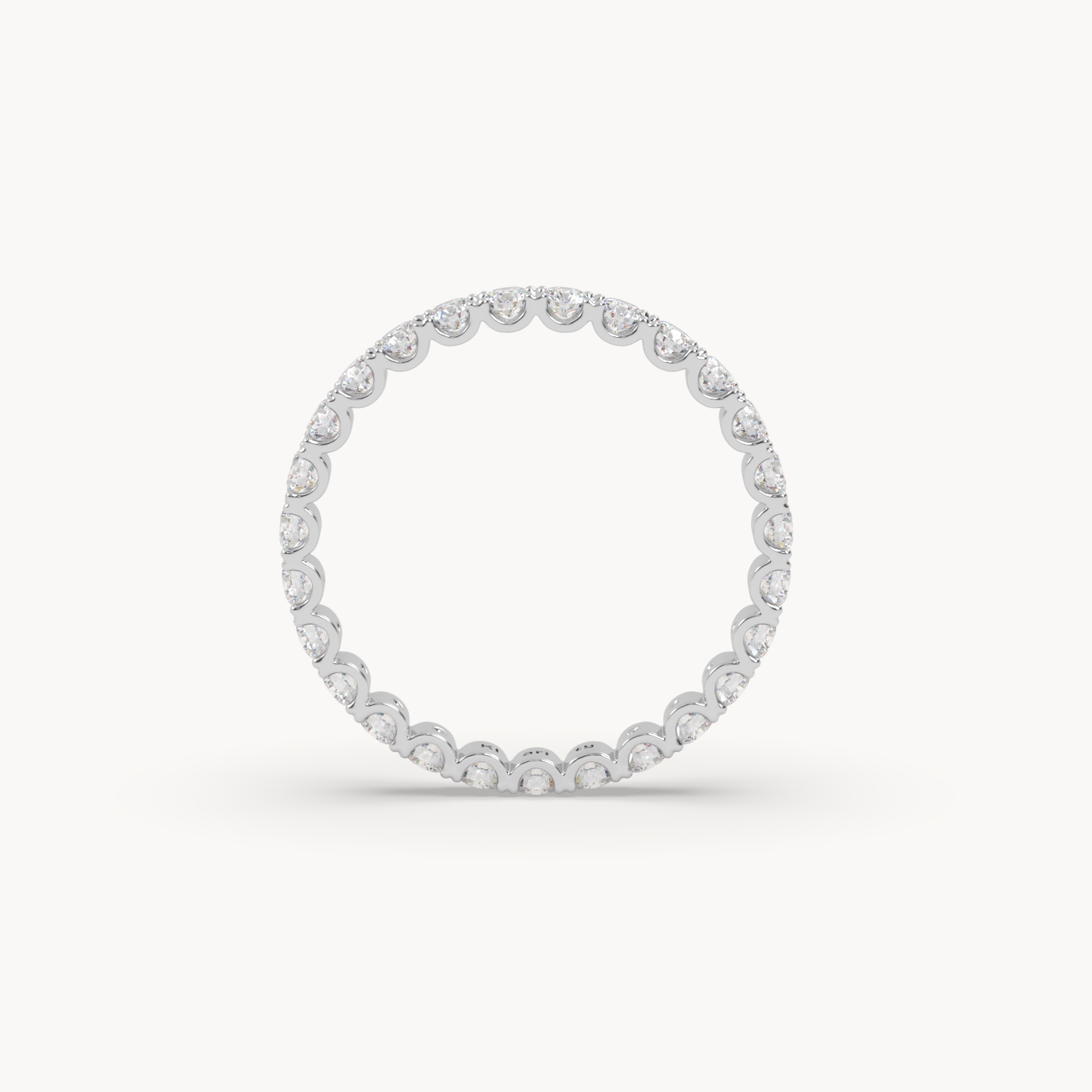 pt platinum  bold round diamond full eternity ring – 1.26 tcw statement wedding band
